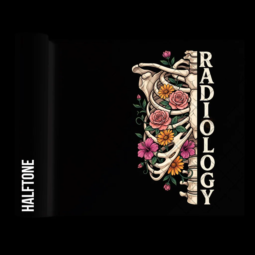 Radiology Floral Rib Cage X-Ray Technologist Yoga Mat Radiology Floral Rib Cage X-Ray Technologist Yoga Mat